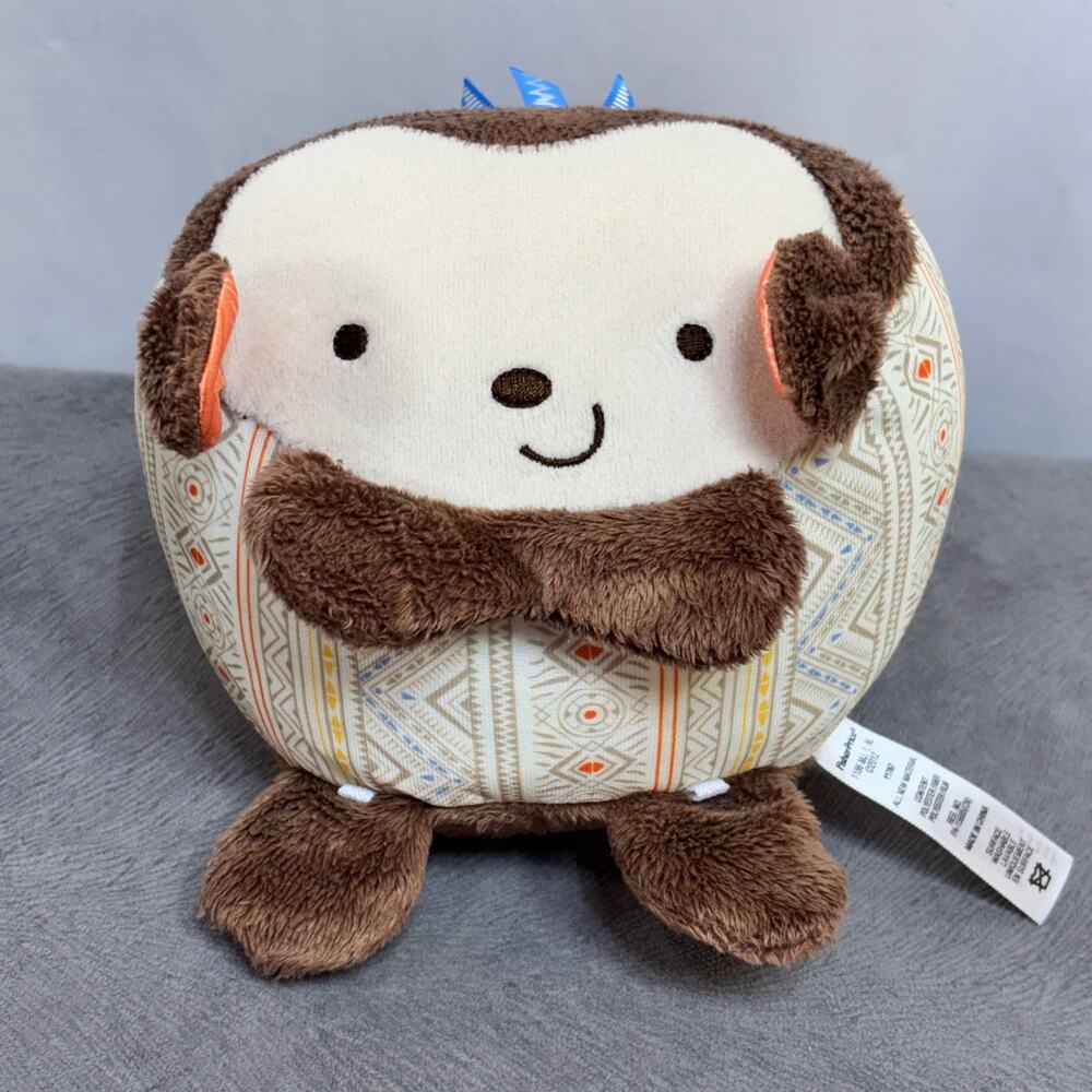 Fisher-Price My Little SnugaMonkey Chime Ball Brown & Cream Plush Baby Toy 2012